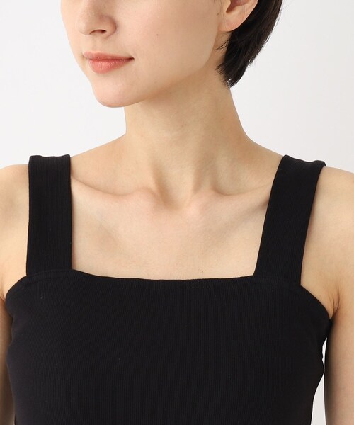 OPAQUE.CLIP（オペークドットクリップ）の「ワイドストラップキャミソール【洗濯機洗い可】（タンクトップ・レディース・ブラック/キャメル/オフホワイト・38/40）」の16枚目の写真
