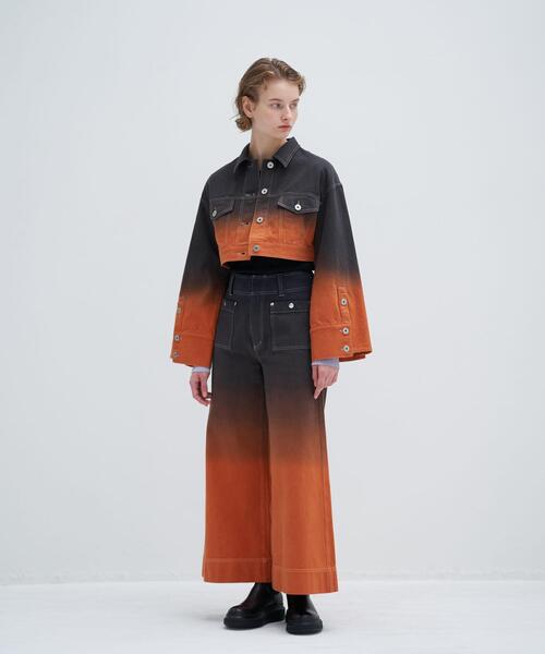 LANVIN en Bleu(ランバンオンブルー)の「グラデーションバギーデニムパンツ(その他パンツ・レディース・オレンジ・36/38)」の17枚目の写真