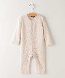SHIPS | SHIPS KIDS:70~80cm / 接結 ロゴ 長袖 ロンパース(ロンパース)