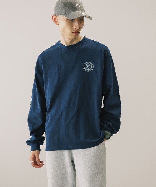 PARROTT CANVAS(パロットキャンバス)の「PARROTT CANVAS/パロットキャンバス BREAK TIME L/S TEE ロンT(Tシャツ/カットソー・レディース・ネイビー/オフホワイト・M)」の15枚目の写真