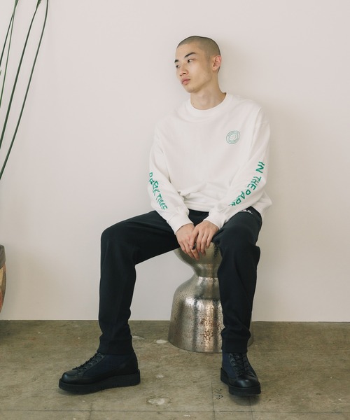 PARROTT CANVAS(パロットキャンバス)の「PARROTT CANVAS/パロットキャンバス BREAK TIME L/S TEE ロンT(Tシャツ/カットソー・レディース・ネイビー/オフホワイト・M)」の22枚目の写真