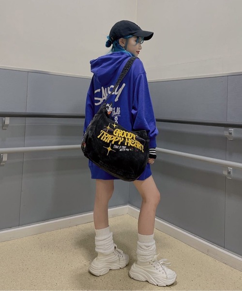 セール】GROOVYデザイン デニムショルダーバッグ（ショルダー