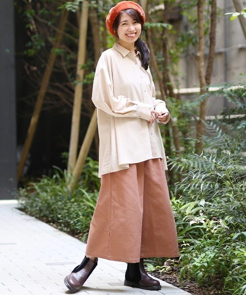 チチカカ（チチカカ）の「モールヤーンベレー帽（ハンチング/ベレー帽・レディース・ベージュ/オレンジ/チャコールグレー/ダークグリーン/イエロー/パープル・FREE）」の9枚目の写真