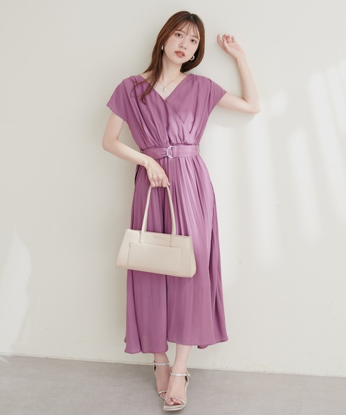 カシュクール2WAYプリーツワンピース