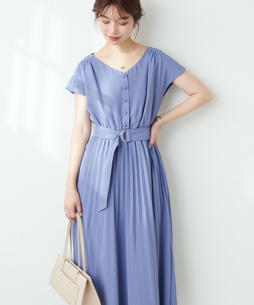 カシュクール2WAYプリーツワンピース