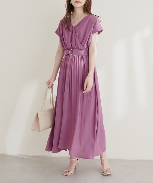 カシュクール2WAYプリーツワンピース