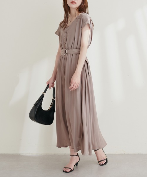カシュクール2WAYプリーツワンピース