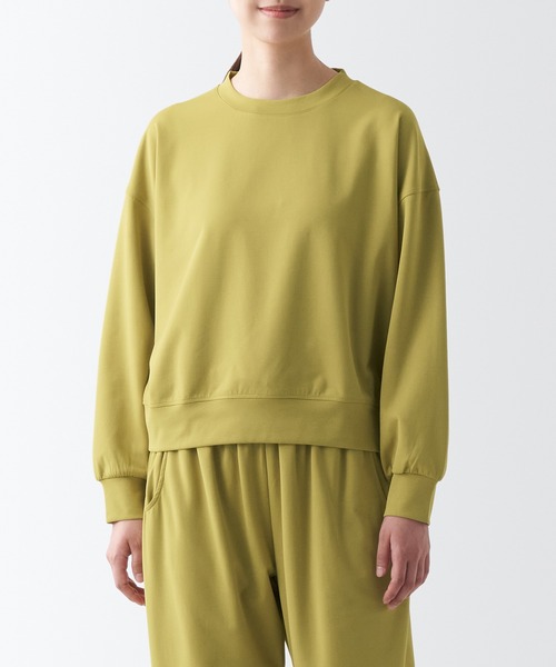 無印良品（ムジルシリョウヒン）の「〔MUJI WALKER〕ＵＶカット乾きやすいスウェットシャツ（スウェット・レディース・ライトグリーン/ライトイエロー/ダークグレー/アイボリー・L/XXL/M/XL/S/XS）」の4枚目の写真