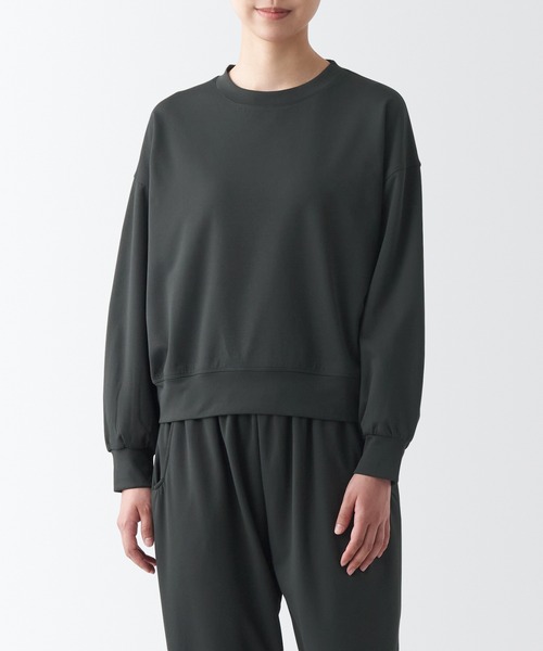 無印良品（ムジルシリョウヒン）の「〔MUJI WALKER〕ＵＶカット乾きやすいスウェットシャツ（スウェット・レディース・ライトグリーン/ライトイエロー/ダークグレー/アイボリー・L/XXL/M/XL/S/XS）」の3枚目の写真