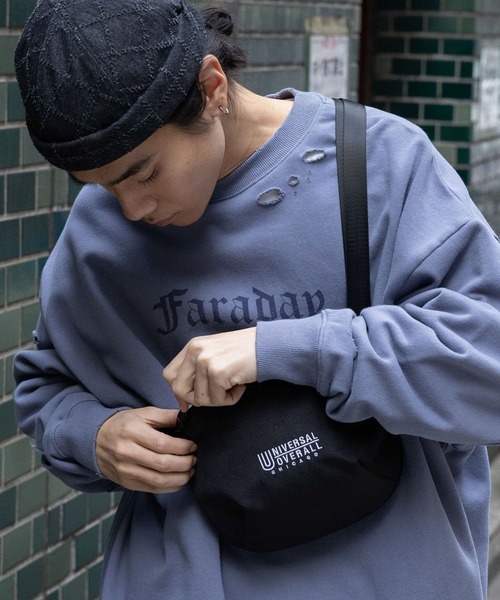 UNIVERSAL OVERALL（ユニバーサルオーバーオール）の「【UNIVERSAL OVERALL(ユニバーサル オーバーオール)】別注ミニショルダーバッグ（ショルダーバッグ・メンズ・ブラック/ベージュ/チャコール・FREE）」の2枚目の写真