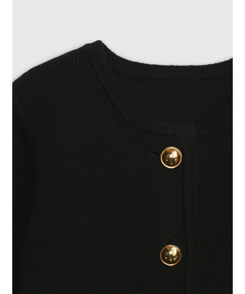 GAP（ギャップ）の「ボタン カーディガン (幼児)（カーディガン/ボレロ・キッズ・ブラック・3 YRS/4 YRS/12-18M/5 YRS/2 YRS/18-24M）」の2枚目の写真