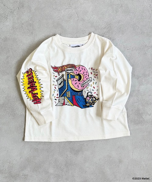 MARKEY'S（マーキーズ）の「【HOT WHEELS SKATE(TM)】 スケートプリントロンT（80～150cm）（Tシャツ/カットソー・キッズ・ブラック/オフホワイト/チャコール・80/90/95/100/110/120/130/140/150）」の2枚目の写真