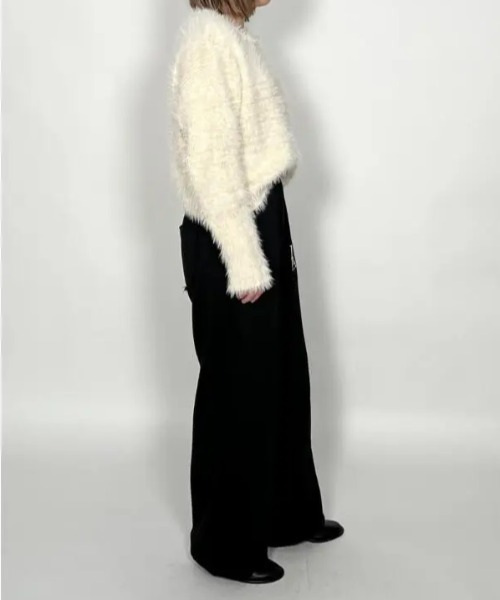 CHIGNON(シニヨン)の「CHIGNON 裏毛ロゴ2WAYパンツ(スウェットパンツ・レディース・ベージュ/チャコールグレー/ブラック・FREE)」の5枚目の写真