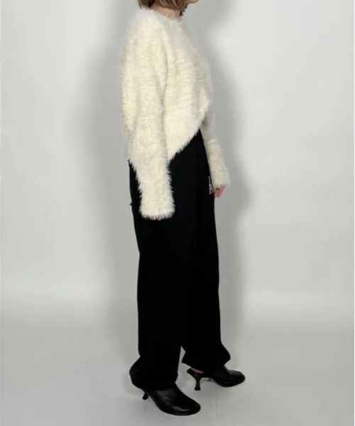 CHIGNON(シニヨン)の「CHIGNON 裏毛ロゴ2WAYパンツ(スウェットパンツ・レディース・ベージュ/チャコールグレー/ブラック・FREE)」の8枚目の写真