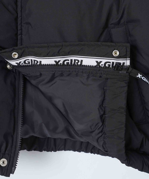 X-girl（エックスガール）の「DOWN JACKET（ダウンジャケット/コート・レディース・ブルー/ブラック・S/M）」の9枚目の写真