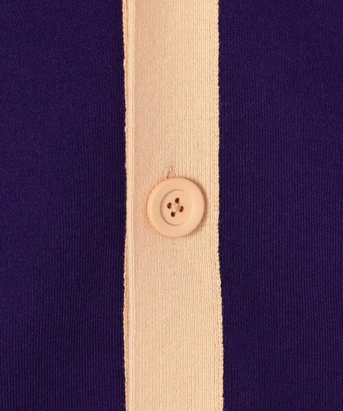 caban(キャバン)の「CABaN コットンカシミヤ バイカラーVネックカーディガン(カーディガン/ボレロ・メンズ・ダークブラウン/ダークグリーン/ダークパープル/グレー系その他2/ライトブルー/レッド系その他2/イエロー系その他2/ブルー系その他2/カーキ・LL/L/M)」の12枚目の写真