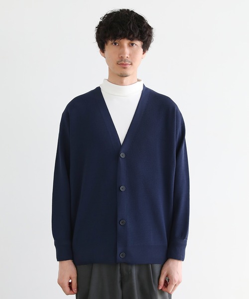 LIL VENDARS(リルヴェンダース)の「【洗える】4WAYストレッチウォッシャブルカーディガン(カーディガン/ボレロ・メンズ・ネイビー/ブラウン/チャコール/ベージュ系/ブラック/ブルーグレー・M/L/XL)」の7枚目の写真