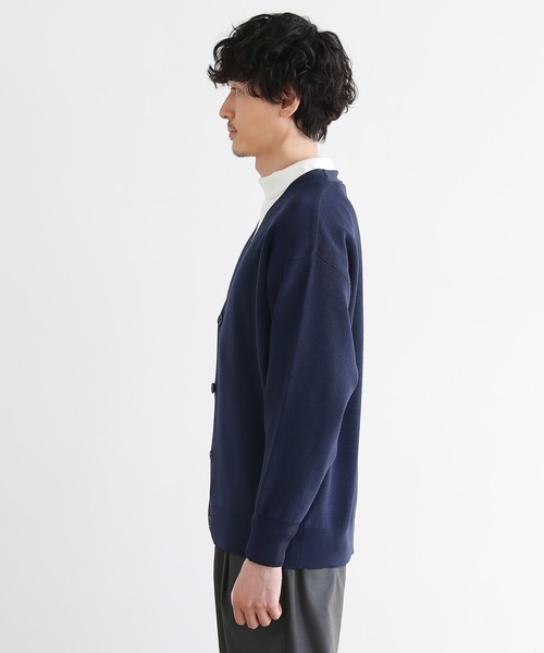 LIL VENDARS(リルヴェンダース)の「【洗える】4WAYストレッチウォッシャブルカーディガン(カーディガン/ボレロ・メンズ・ネイビー/ブラウン/チャコール/ベージュ系/ブラック/ブルーグレー・M/L/XL)」の8枚目の写真