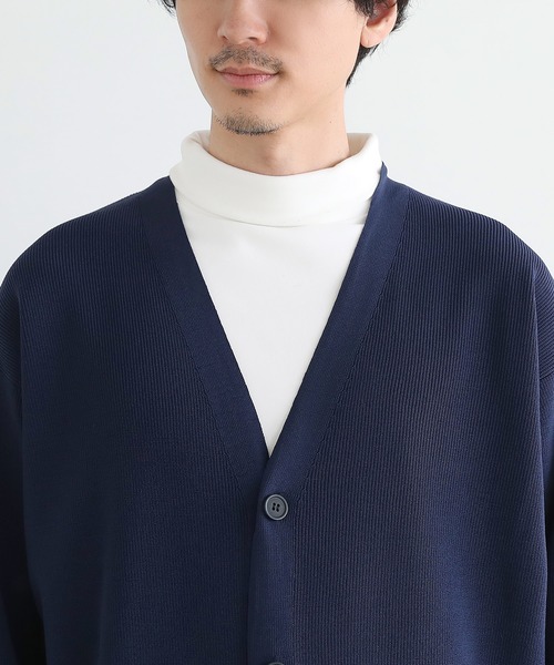LIL VENDARS(リルヴェンダース)の「【洗える】4WAYストレッチウォッシャブルカーディガン(カーディガン/ボレロ・メンズ・ネイビー/ブラウン/チャコール/ベージュ系/ブラック/ブルーグレー・M/L/XL)」の10枚目の写真