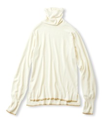 Live in comfort | リブ　イン　コンフォート　一枚でもインナーにも！エアリーな着心地がうれしい　カポック混素材のゆるやかタートルニットトップス(ニット/セーター)