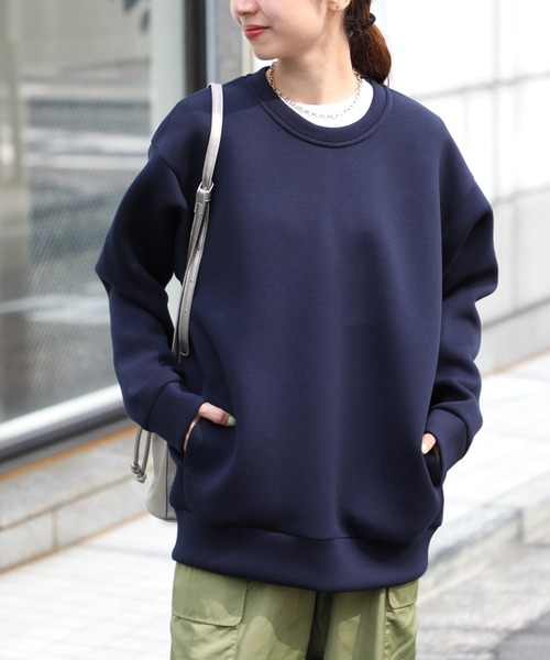 United Athle(ユナイテッドアスレ)の「【United Athle】9.4オンス T/R ダンボールニット クルーネック シャツ ※2213(スウェット・メンズ・ヘザーグレー/ブラック/ネイビー・L/M/S/XL)」の15枚目の写真
