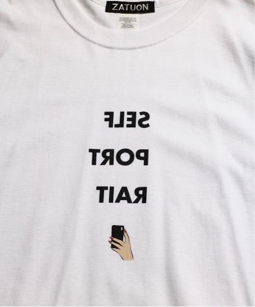 C.E.L.STORE（セルストア）の「ZATUON/ザツオン SELF PORTRAIT TEE（Tシャツ/カットソー・メンズ・ブラック/ホワイト・LARGE/MEDIUM/SMALL/X-LARGE）」の3枚目の写真