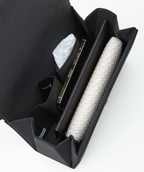 Callarus（カラルス）の「フォーマルバッグ３点セット（ハンドバッグ・レディース・ブラック・FREE）」の10枚目の写真
