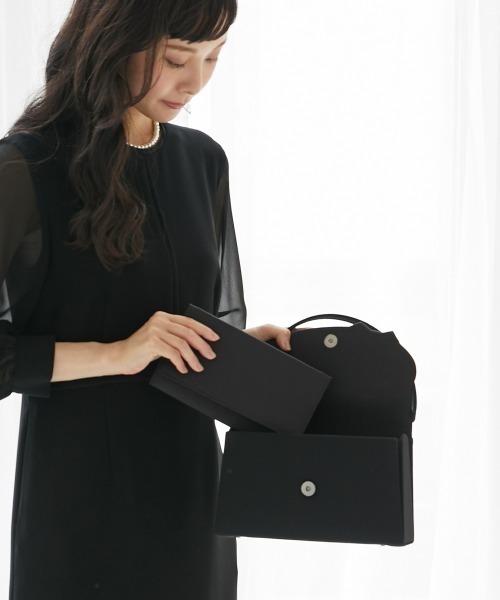 Callarus（カラルス）の「フォーマルバッグ３点セット（ハンドバッグ・レディース・ブラック・FREE）」の21枚目の写真