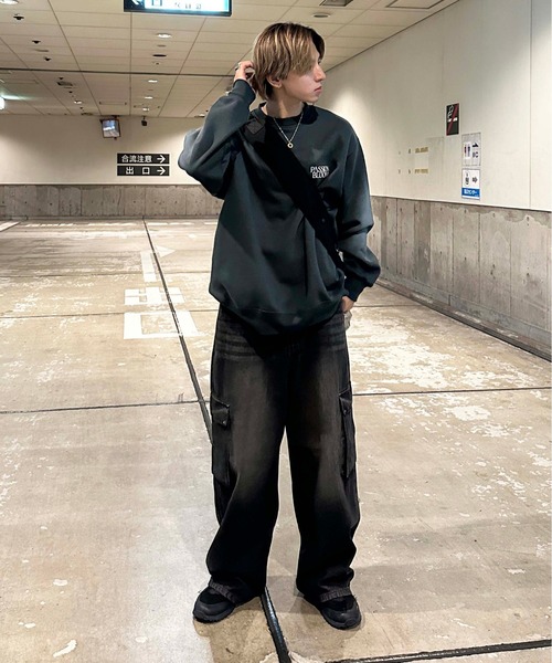 sedacle(セダクル)の「オーバーサイズ ブラストロゴプリントスウェット(スウェット・メンズ・ベージュ/ブラウン/チャコールグレー・LARGE/MEDIUM)」の13枚目の写真