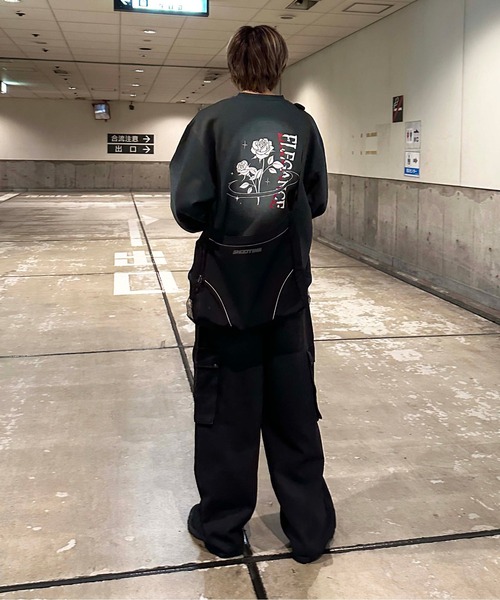 sedacle(セダクル)の「オーバーサイズ ブラストロゴプリントスウェット(スウェット・メンズ・ベージュ/ブラウン/チャコールグレー・LARGE/MEDIUM)」の14枚目の写真
