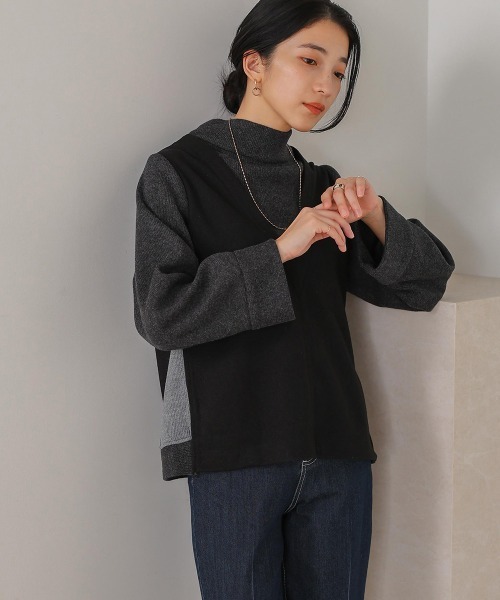 Bou Jeloud(ブージュルード)の「ベストドッキングプルオーバー(ニット/セーター・レディース・アイボリー/グレー・FREE)」の19枚目の写真