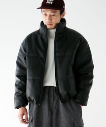 CRAFT STANDARD BOUTIQUE | フェイクレザー中綿スタンドブルゾン(ブルゾン)