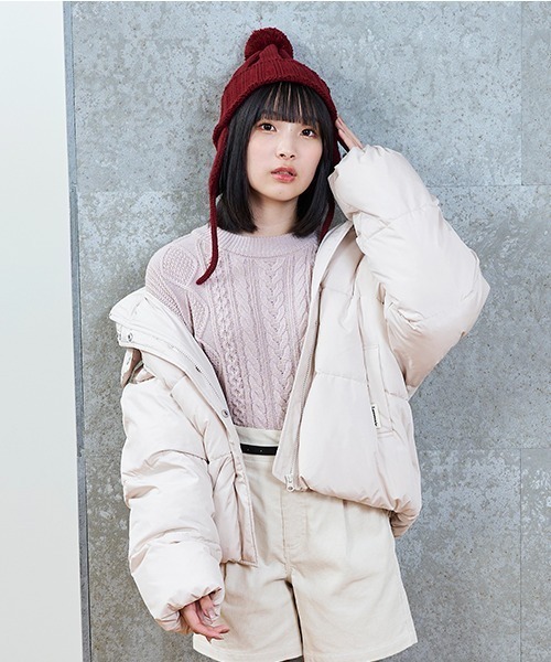 LOVETOXIC（ラブトキシック）の「ケーブルニットプルオーバー（ニット/セーター・キッズ・アイボリー/サックスブルー/ピンク/ブラック・S/M/SS/L）」の7枚目の写真