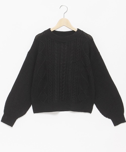 セール】ケーブルニットプルオーバー（ニット/セーター）｜LOVETOXIC