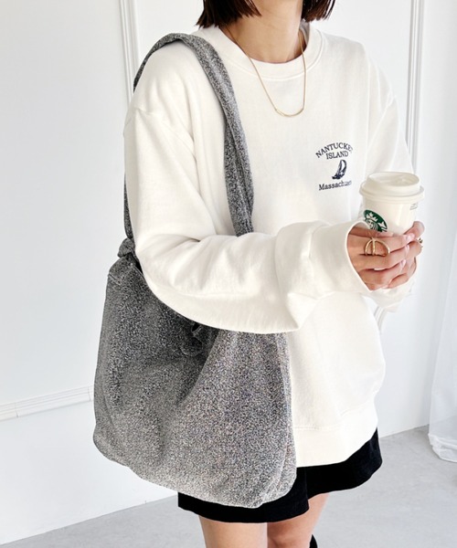 wears(ウェアーズ)の「【A4サイズ収納可】2WAYノットハンドルラメトートバッグ(トートバッグ・レディース・ブラック/シルバー・FREE)」の15枚目の写真