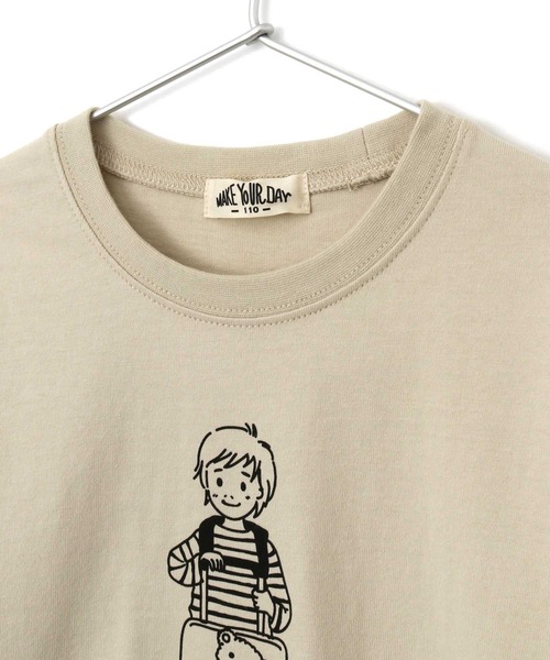 MAKE YOUR DAY（メイクユアデイ）の「おでかけファミリー長袖Tシャツ■80～140cm（Tシャツ/カットソー・キッズ・ベージュ/ブラック/オフホワイト・140/110/90/100/80/130/120）」の17枚目の写真