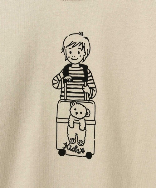 MAKE YOUR DAY（メイクユアデイ）の「おでかけファミリー長袖Tシャツ■80～140cm（Tシャツ/カットソー・キッズ・ベージュ/ブラック/オフホワイト・140/110/90/100/80/130/120）」の18枚目の写真