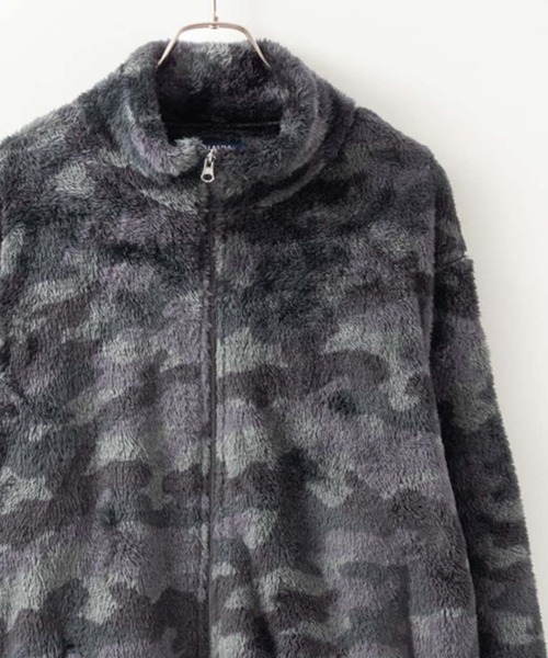 NAVY(ネイビー)の「NAVY 温℃ シャギーフリーススタンドジップブルゾン(ブルゾン・メンズ・ブラウン系1/ベージュ/グレー/カーキ系1/ネイビー/ネイビー系1/グレー系1/チャコールグレー・XL/M/L)」の4枚目の写真