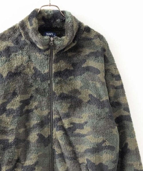 NAVY(ネイビー)の「NAVY 温℃ シャギーフリーススタンドジップブルゾン(ブルゾン・メンズ・ブラウン系1/ベージュ/グレー/カーキ系1/ネイビー/ネイビー系1/グレー系1/チャコールグレー・XL/M/L)」の7枚目の写真