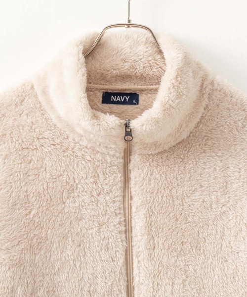 NAVY(ネイビー)の「NAVY 温℃ シャギーフリーススタンドジップブルゾン(ブルゾン・メンズ・ブラウン系1/ベージュ/グレー/カーキ系1/ネイビー/ネイビー系1/グレー系1/チャコールグレー・XL/M/L)」の18枚目の写真