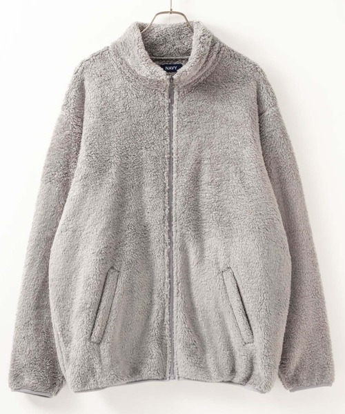 NAVY(ネイビー)の「NAVY 温℃ シャギーフリーススタンドジップブルゾン(ブルゾン・メンズ・ブラウン系1/ベージュ/グレー/カーキ系1/ネイビー/ネイビー系1/グレー系1/チャコールグレー・XL/M/L)」の11枚目の写真