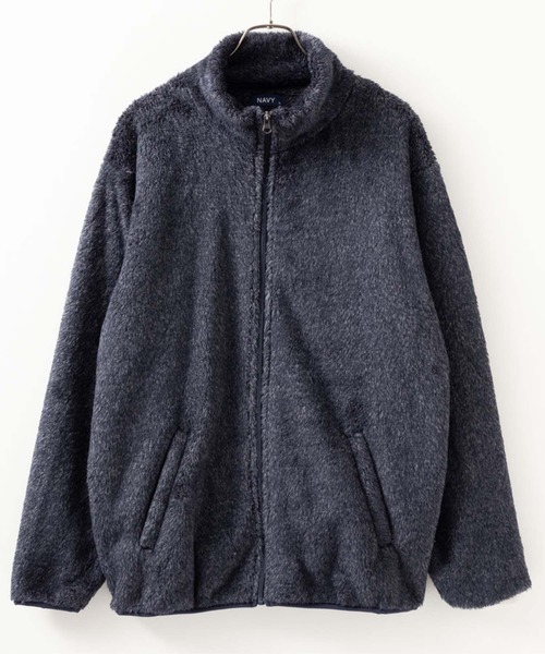 NAVY(ネイビー)の「NAVY 温℃ シャギーフリーススタンドジップブルゾン(ブルゾン・メンズ・ブラウン系1/ベージュ/グレー/カーキ系1/ネイビー/ネイビー系1/グレー系1/チャコールグレー・XL/M/L)」の15枚目の写真