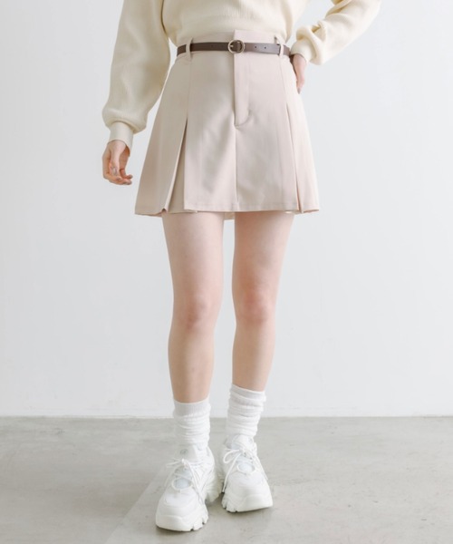 OLIVE des OLIVE(オリーブデオリーブ)の「ボックスプリーツミニスカート 1041010030(スカート・レディース・ケミカルウォッシュ/チャコールグレー/ブラック/アイボリー・FREE)」の14枚目の写真