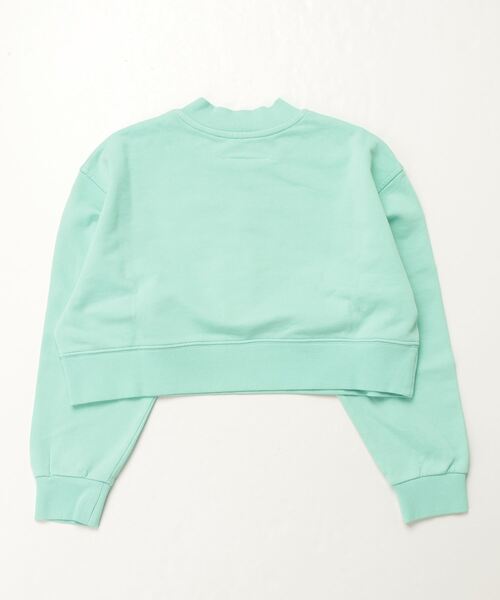 MM6 Maison Margiela（ｴﾑｴﾑｼｯｸｽ ﾒｿﾞﾝ ﾏﾙｼﾞｪﾗ）の「MM6 Maison Margiela(エムエムシックス メゾン マルジェラ)Kids & Junior ブランドロゴ長袖スウェットプルオーバー（スウェット・キッズ・ライトグリーン/ピンク・12Y/16Y/14Y）」の3枚目の写真