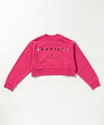 MM6 Maison Margiela | MM6 Maison Margiela(エムエムシックス メゾン マルジェラ)Kids & Junior ブランドロゴ長袖スウェットプルオーバー(スウェット)