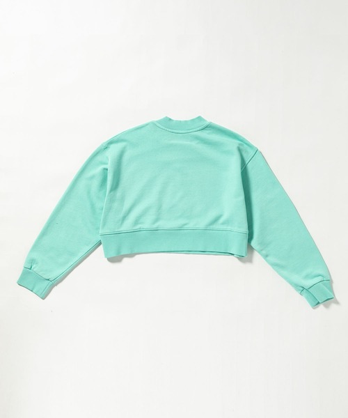 MM6 Maison Margiela（ｴﾑｴﾑｼｯｸｽ ﾒｿﾞﾝ ﾏﾙｼﾞｪﾗ）の「MM6 Maison Margiela(エムエムシックス メゾン マルジェラ)Kids & Junior ブランドロゴ長袖スウェットプルオーバー（スウェット・キッズ・ライトグリーン/ピンク・12Y/16Y/14Y）」の6枚目の写真