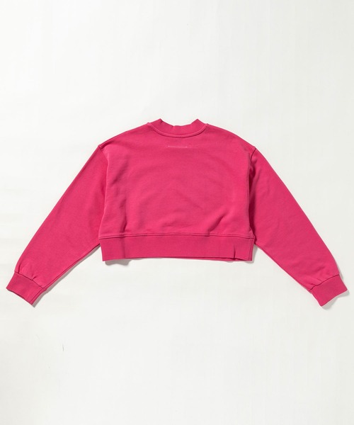 MM6 Maison Margiela（ｴﾑｴﾑｼｯｸｽ ﾒｿﾞﾝ ﾏﾙｼﾞｪﾗ）の「MM6 Maison Margiela(エムエムシックス メゾン マルジェラ)Kids & Junior ブランドロゴ長袖スウェットプルオーバー（スウェット・キッズ・ライトグリーン/ピンク・12Y/16Y/14Y）」の8枚目の写真