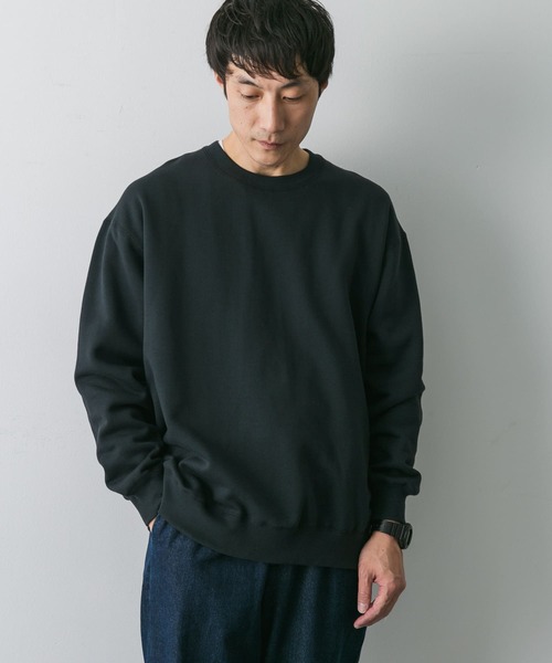 セール】コットン裏起毛クルーネックスウェット（スウェット
