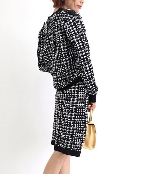 Miniministore(ミニミニストア)の「千鳥柄セットアップツイード風セクシー(スーツスカート・レディース・ブラック・フリー)」の11枚目の写真