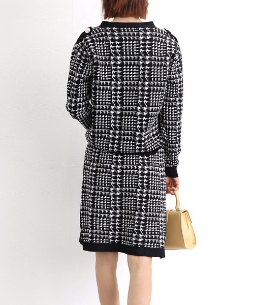 Miniministore(ミニミニストア)の「千鳥柄セットアップツイード風セクシー(スーツスカート・レディース・ブラック・フリー)」の12枚目の写真